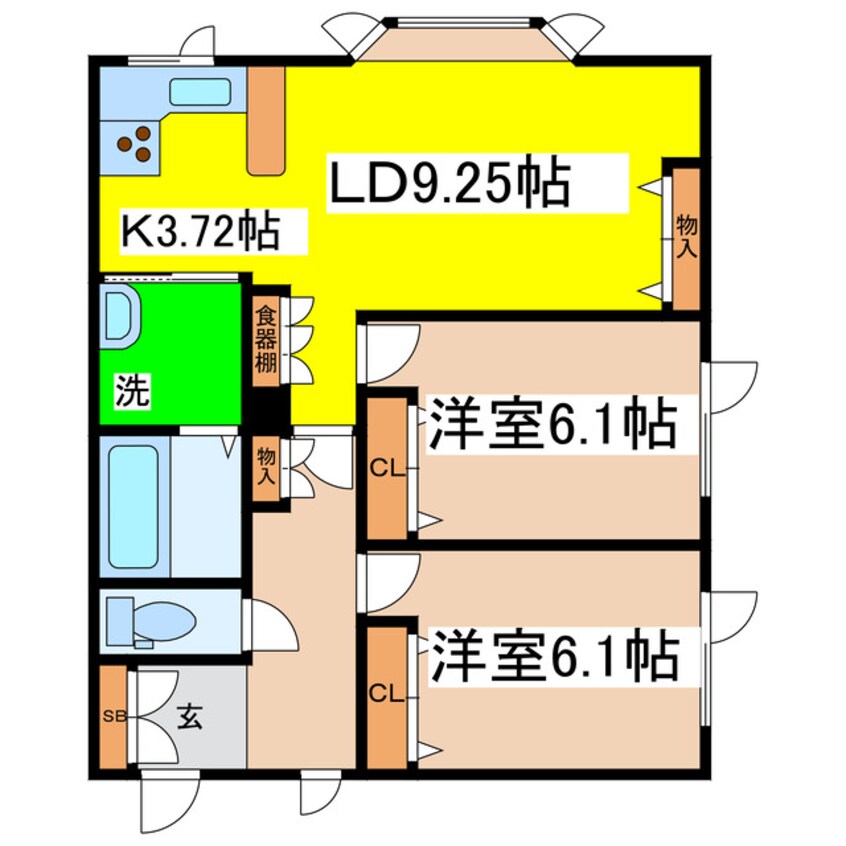 間取図 ラ・グラース昭和南