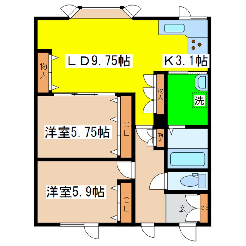 間取図 ラ・グラース昭和南