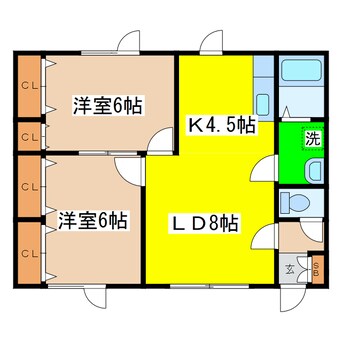 間取図 サニーコーポⅡ