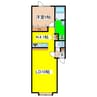 ＲＯＳＳＯ　Ｂ（ﾛｯｿﾋﾞｰ） 1LDKの間取り