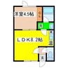 コーポリベラル 1LDKの間取り