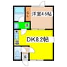 コーポリベラル 1LDKの間取り