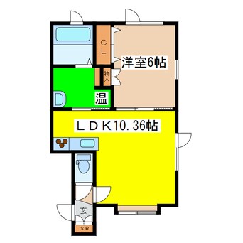 間取図 カーサ愛国２番館