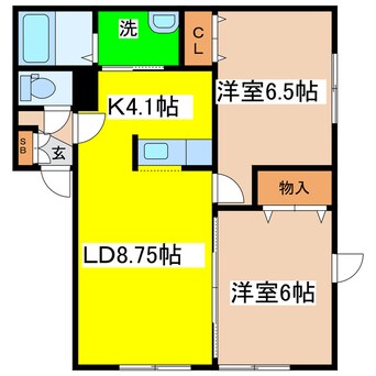 間取図 プランドール昭和