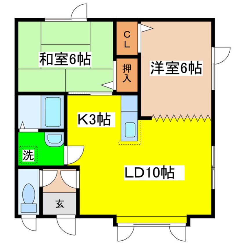 間取図 ハイツソナタⅠ