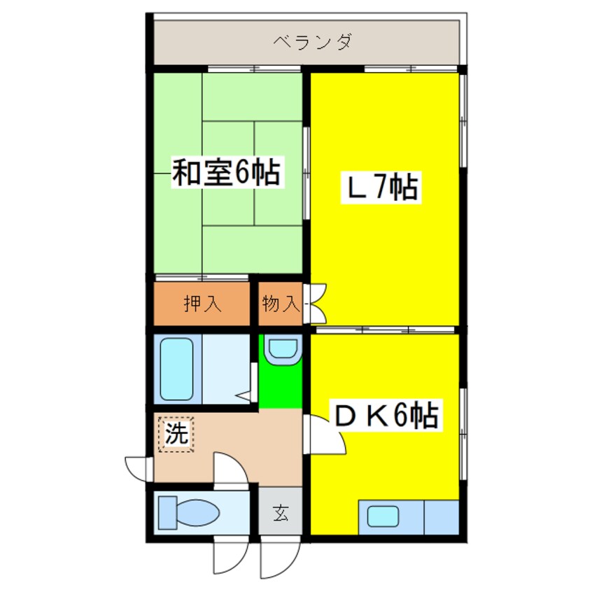 間取図 コーポラス丹波