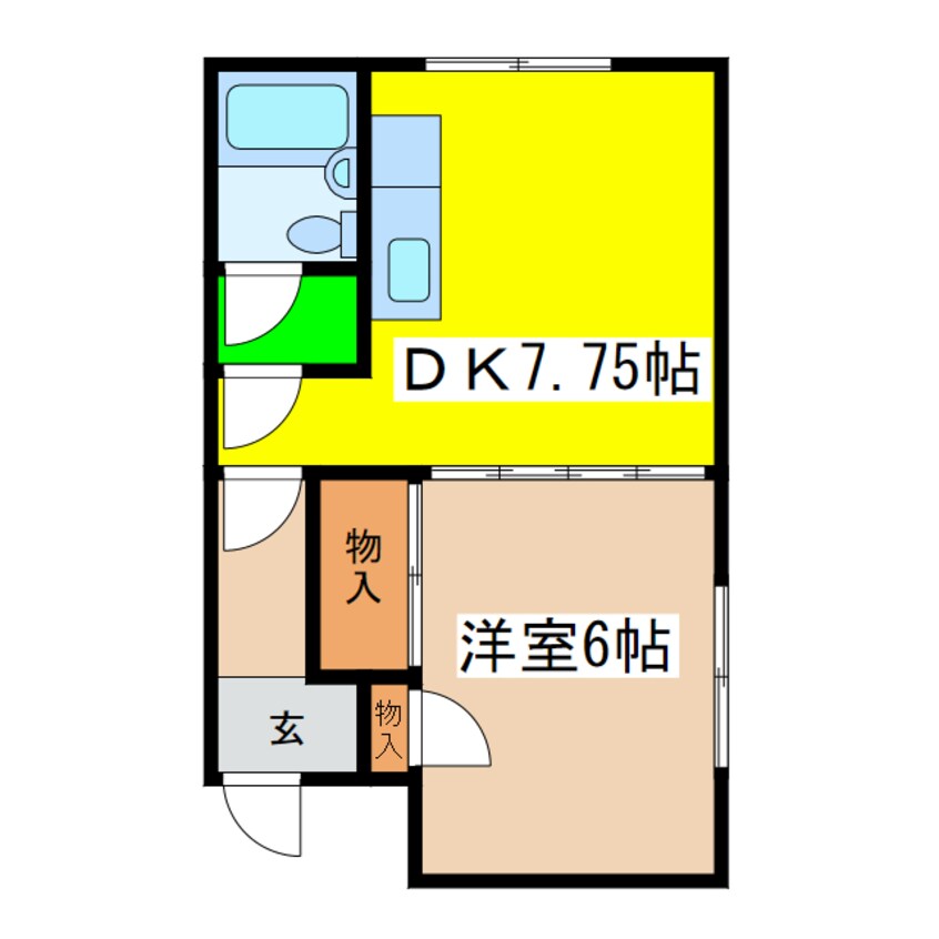 間取図 愛国たかとハイツ