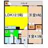 深瀬マンション（豊川町） 2LDKの間取り