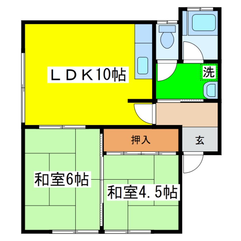 間取図 パークハイツ（鳥取大通）