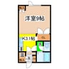 シャルムＳＯＩ２ 1Kの間取り