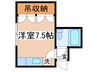 コーポ中園 1Rの間取り