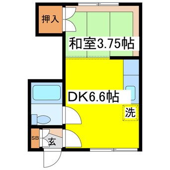 間取図 コーポ中園