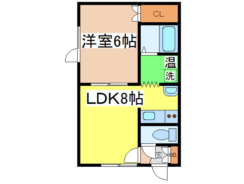 間取図 クリア釧路星が浦