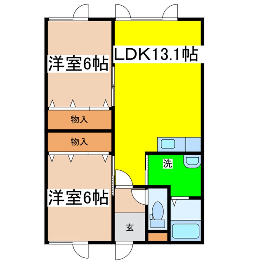 間取図 メゾンフローラ