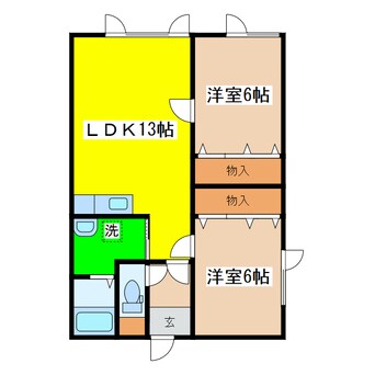 間取図 メゾンフローラ