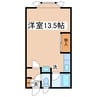 エーハイム 1Kの間取り