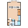 エーハイム 1Kの間取り