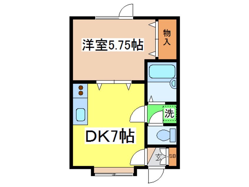 間取図 フラワーマンションⅥ