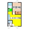 イシュタール鶴巣 1LDKの間取り