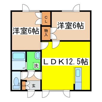 間取図 イシュタール鶴巣