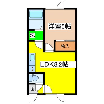 間取図 イシュタール鶴巣