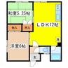 安藤マンション 2LDKの間取り