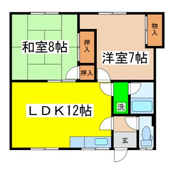 間取図 新開ハイツ