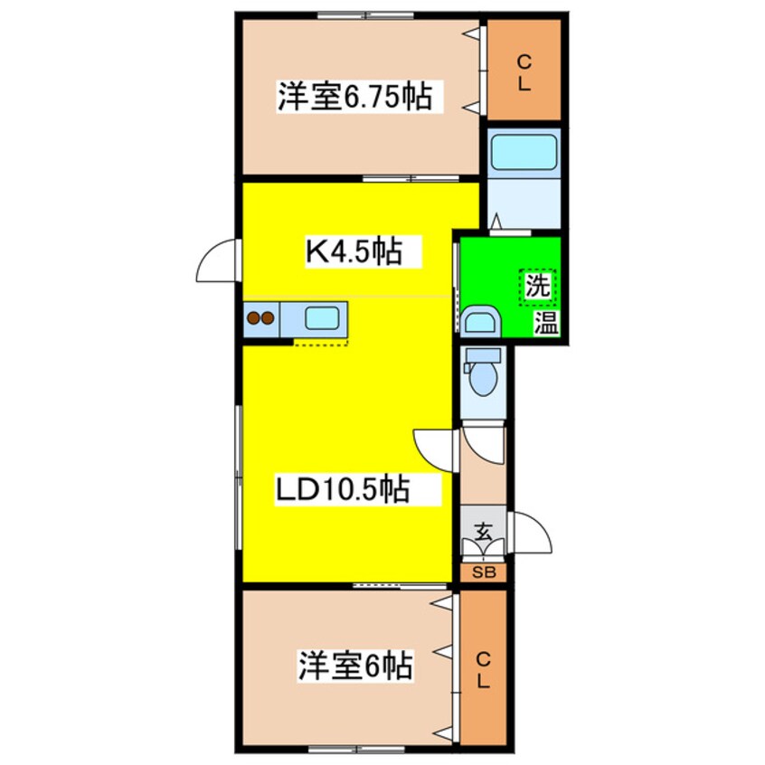 間取図 シャトレイ西青山Ⅱ