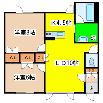 間取図 サンビレッジ