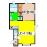 カーサ愛国Ａ号館 1LDKの間取り