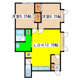 間取図 ジャガイモハイツ