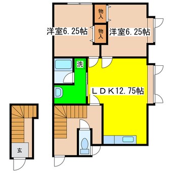 間取図 ジャガイモハイツ