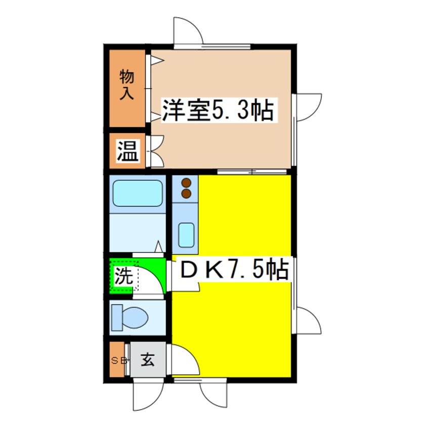 間取図 ハイム北都