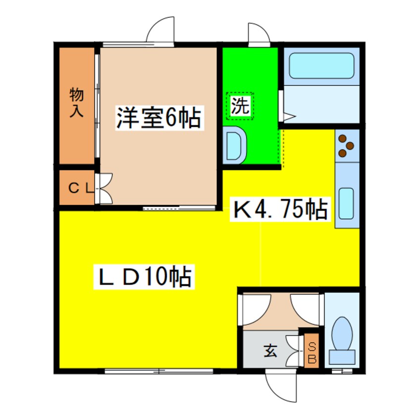 間取図 ハピネスⅢ