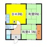 ハウスニクス 2DKの間取り