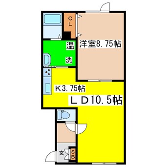 間取図 Ｃｕｏｒｅ（クオーレ）