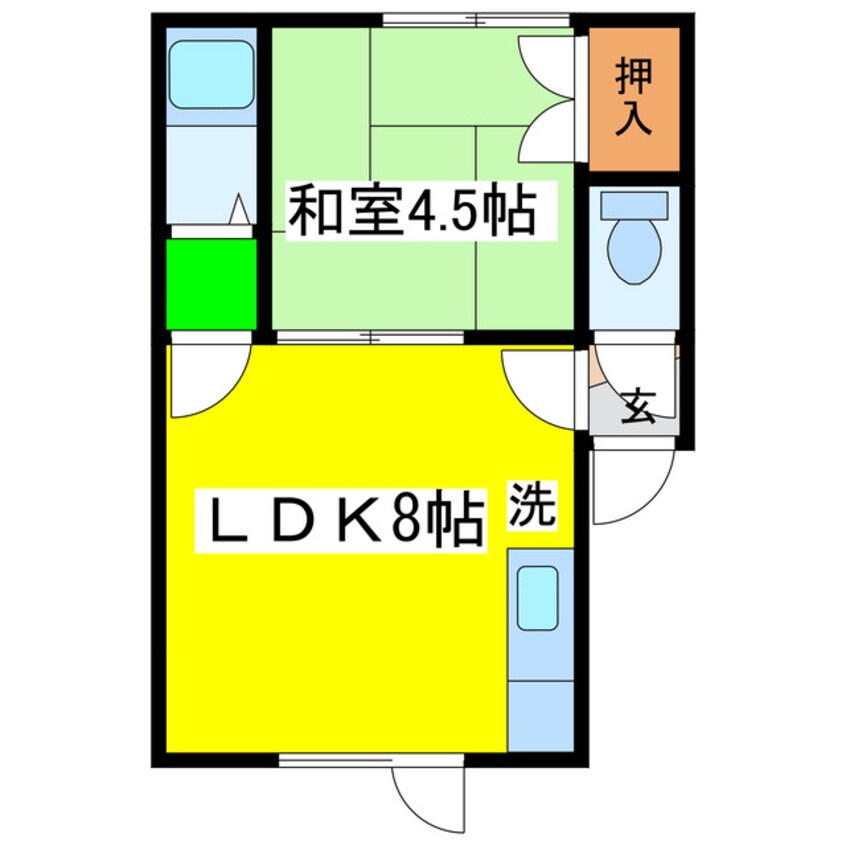 間取図 コーポレーションさとみ