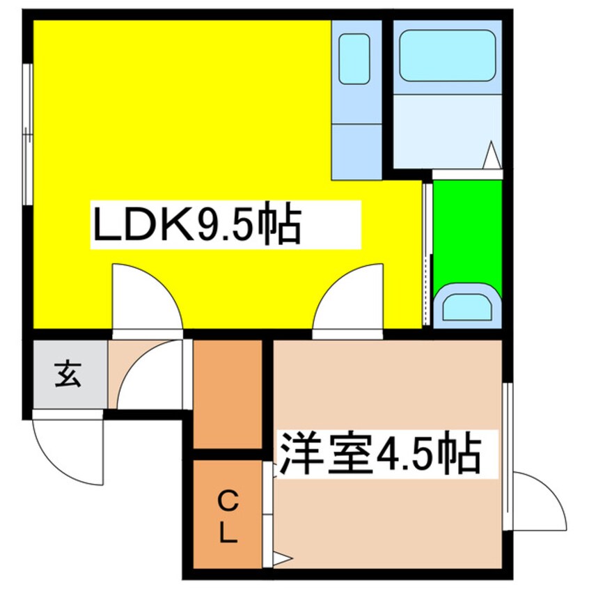 間取図 レインボーコートⅡ