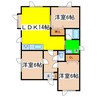 ハイツノースムーン 3LDKの間取り