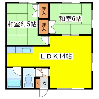 間取図 ゴールデンハイツ