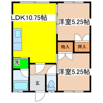 間取図 はまなすハイツ