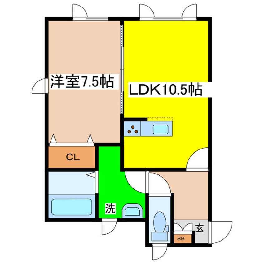 間取図 ＣｉｔｙＬｉｆｅ東陽