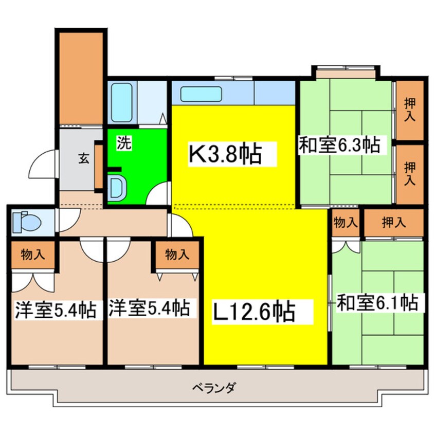 間取図 ドミール十條A