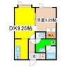 ハイツYOUYOU 1DKの間取り