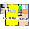 仮称宮園2丁目AP 1LDKの間取り