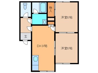 間取図 ﾒｿﾞﾝﾊﾋﾟﾘｨ31B