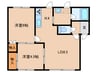 ｸﾞﾗﾝﾃﾞｨｰﾙ15 2LDKの間取り
