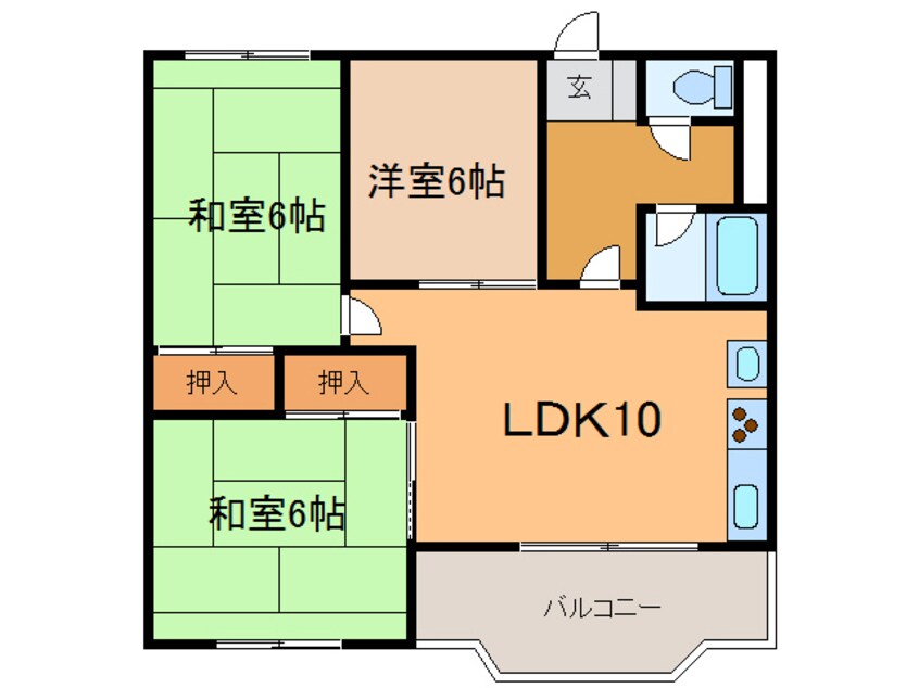 間取図 ｻﾝﾌﾞﾗｲﾄﾊｲﾂ　NO.Ⅰ