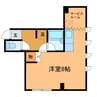ｼｰﾀﾞｰﾊｲﾂ 1Rの間取り