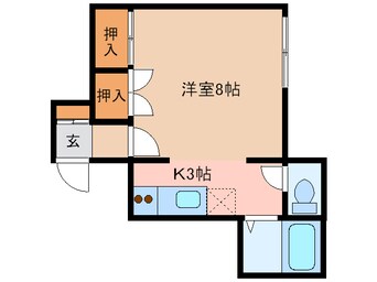 間取図 ﾋﾞｭｰﾊｲﾂ古田